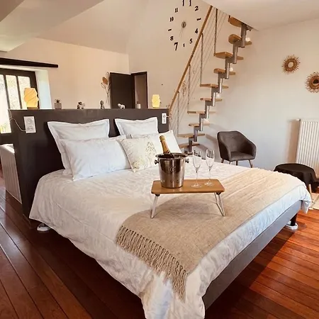 펜션 Ecrin De Bien-etre - Balneo - Lit King-size - Terrasse Saint-Victor-de-Morestel